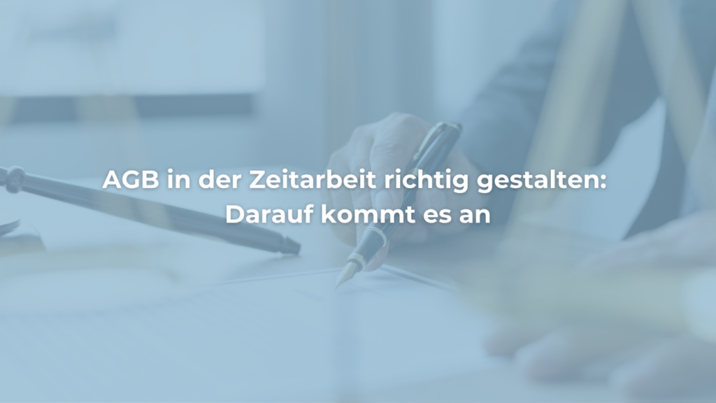 Person unterschreibt Vertrag zur Zeitarbeit